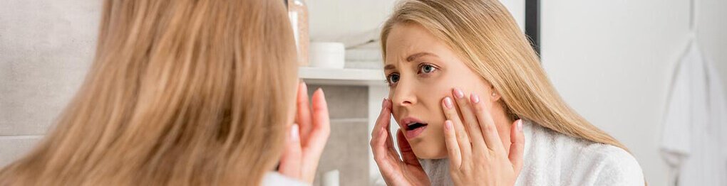 woman facial changes