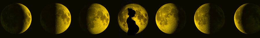 moon and pregnant